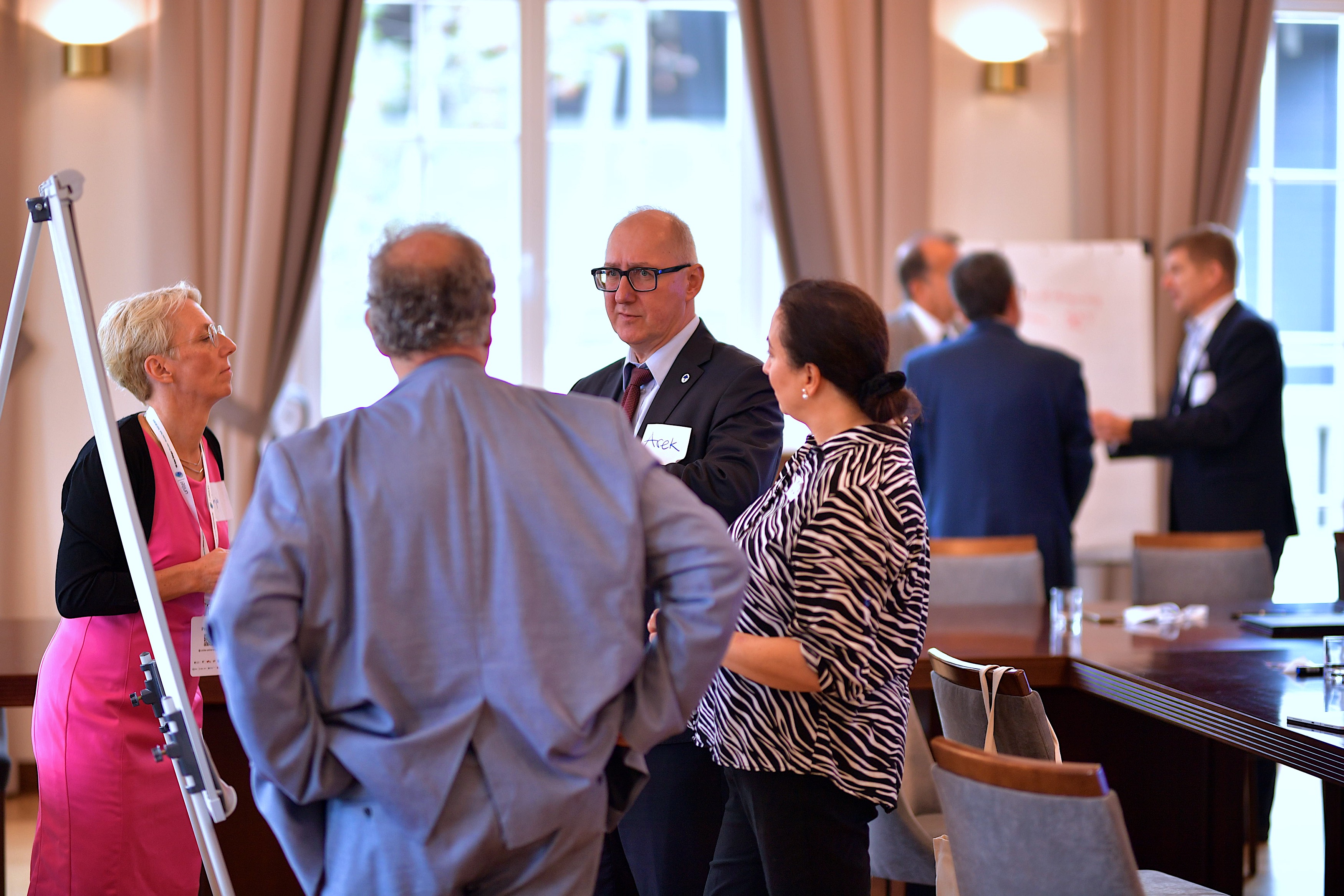 The Unite! rectors and president discussing during the  strategic workshop