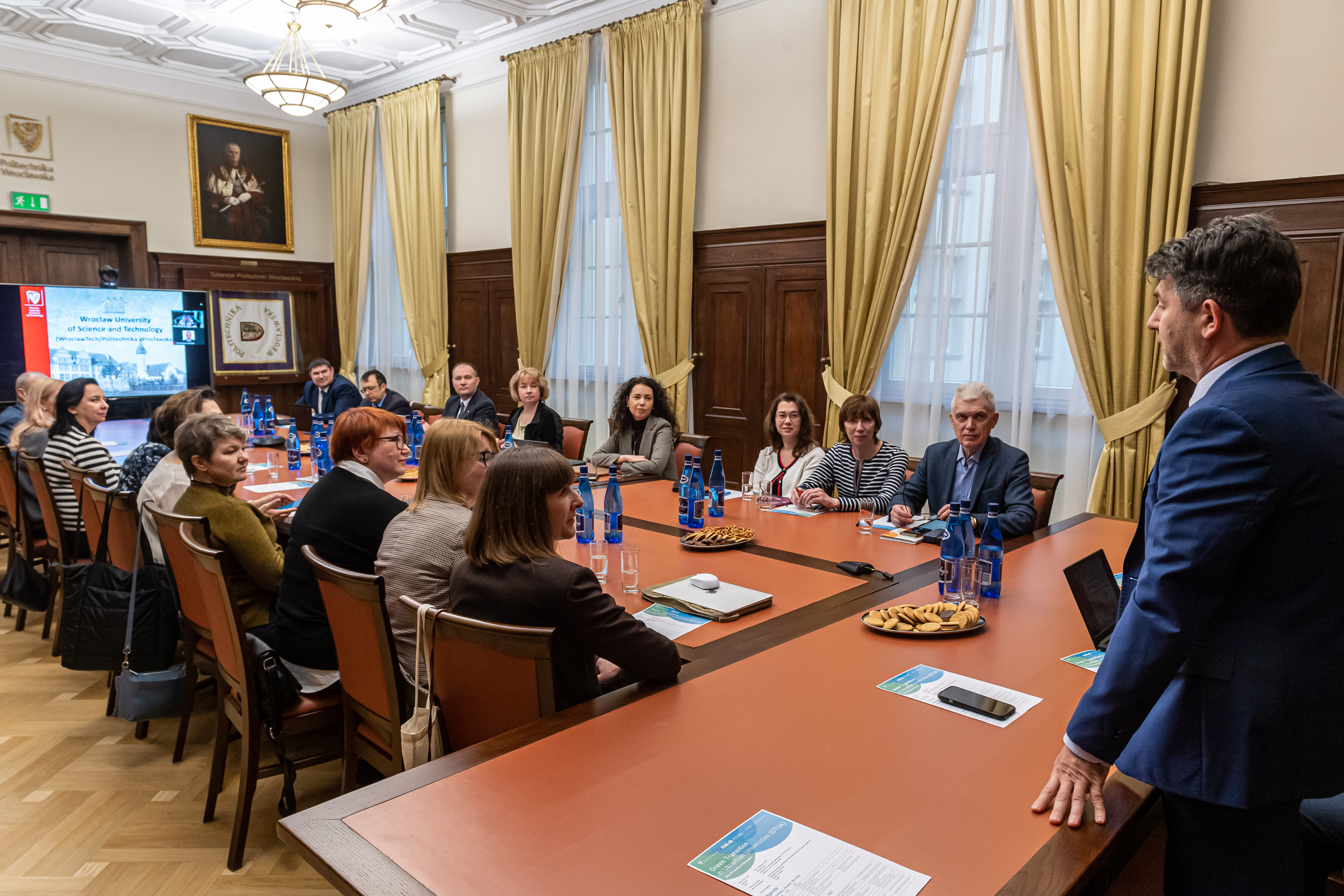 Representatives of all partner universities from Ukraine and representatives of Unite! during their first meeting.