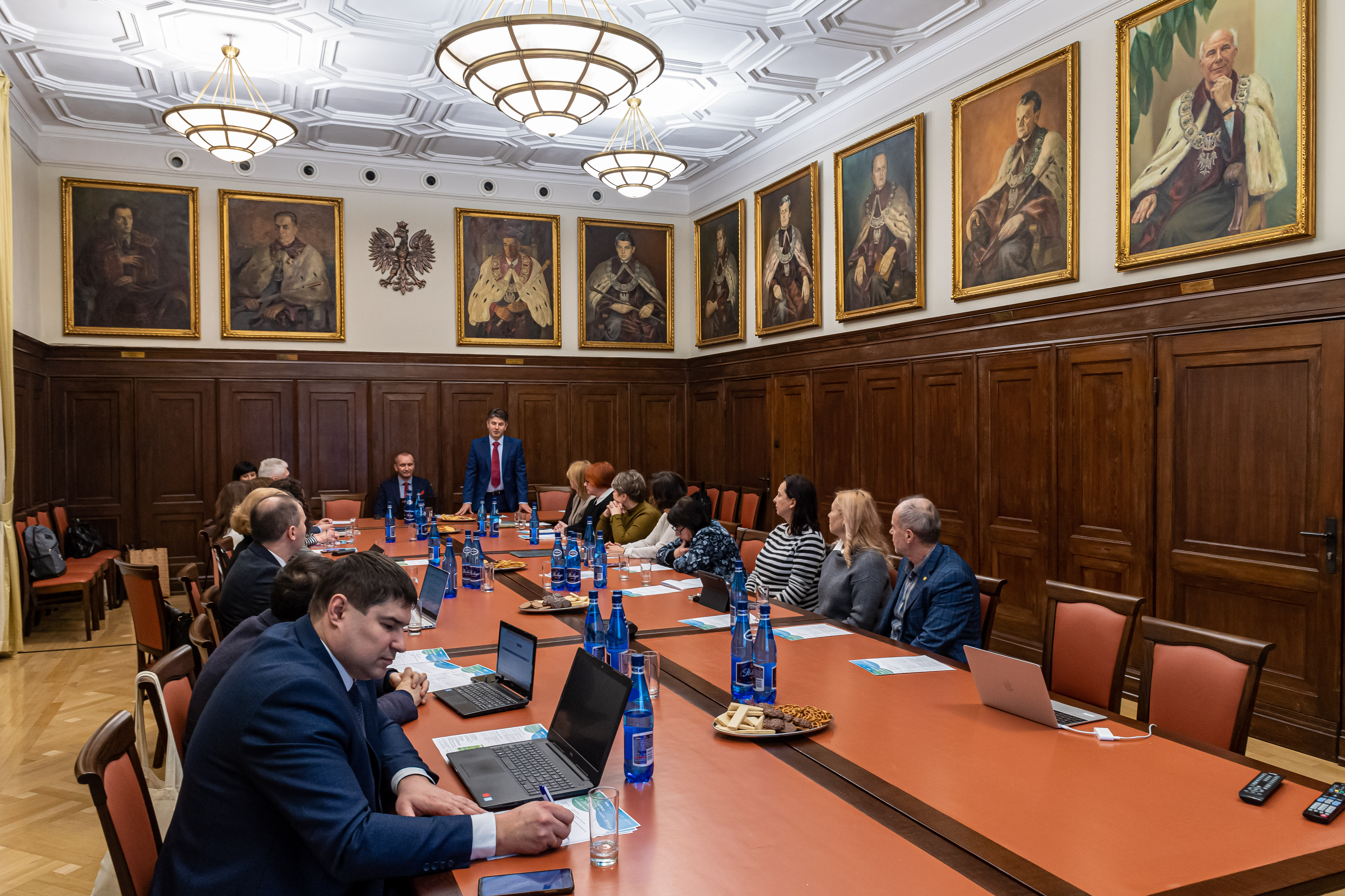 Representatives of all partner universities from Ukraine and representatives of Unite! during their first meeting.